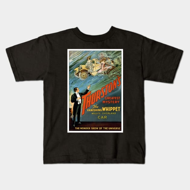 The Vanishing Car, 1925. Vintage Poster Kids T-Shirt by historyphoto